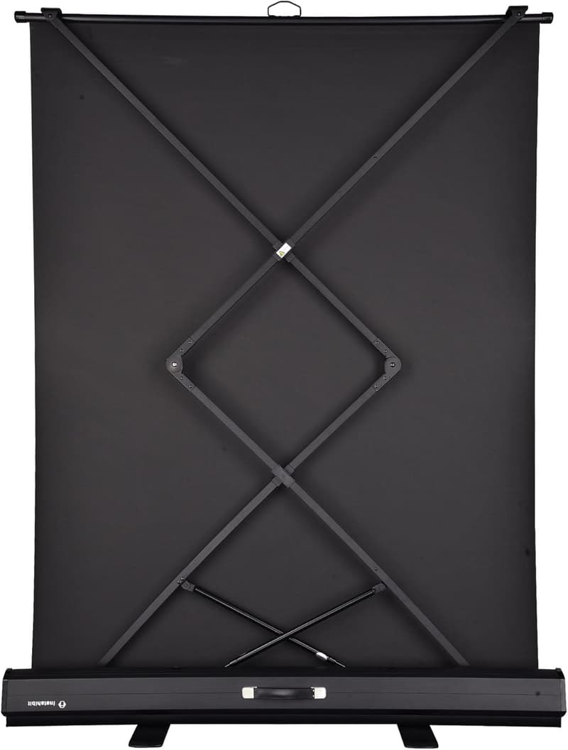 Peak 163X122 cm Taşınabilir Portatif Pull Up Floor Projeksiyon Perdesi F80 görsel 3