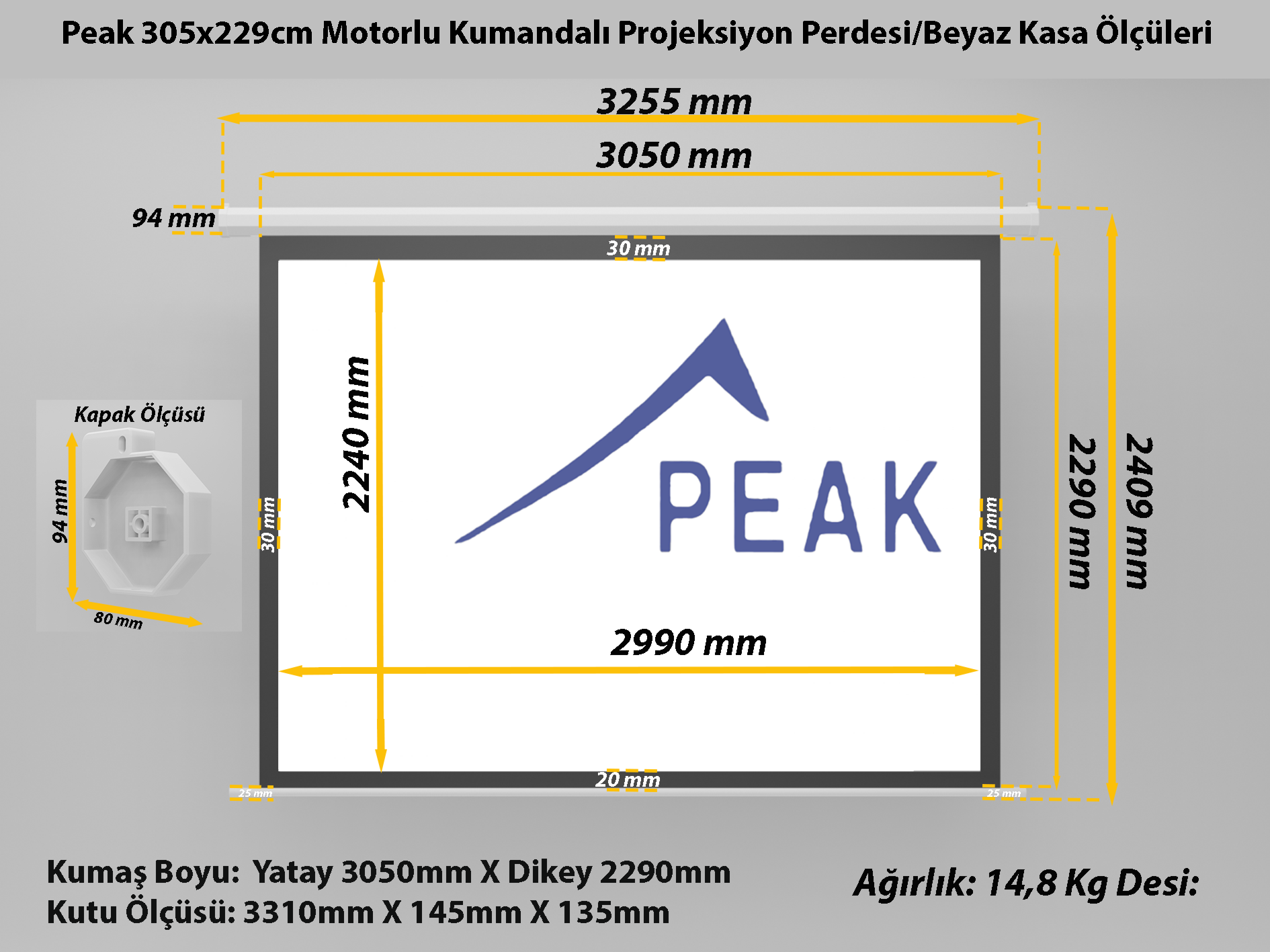 Peak 305x229cm